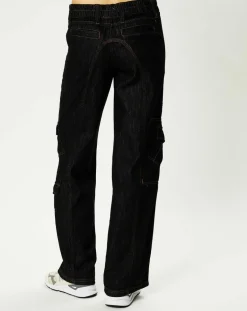 Femme BDG by Urban Outfitters Jean cargo Y2K noir