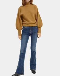 Femme Scotch & Soda Jean charm flare taille haute bleu moyen