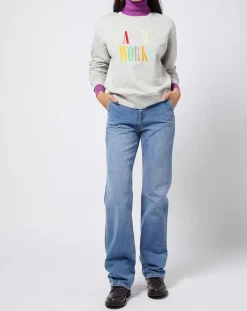 Best Esprit Jean coupe droite taille haute bleu moyen