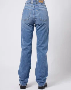 Best Esprit Jean coupe droite taille haute bleu moyen