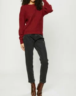 Femme Esprit Jean court authentique en coton biologique Slim gris moyen