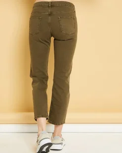 Outlet Acquaverde Jean cropped Natural Nils army