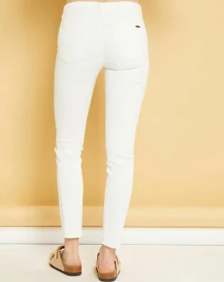 Acquaverde Jean Denim Craft Scarlett blanc