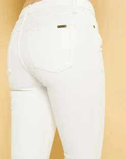 Acquaverde Jean Denim Craft Scarlett blanc