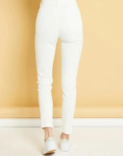 Femme Acquaverde Jean Denim Nevada blanc