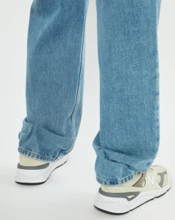 Femme Marc O'Polo Jean droit 100% Coton Bio Heddal Baggy Style bleu