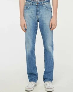 Homme Kaporal 5 Jean Droit Datte délavé bleu