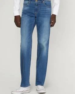 New Kaporal 5 Jean Droit Datte délavé bleu