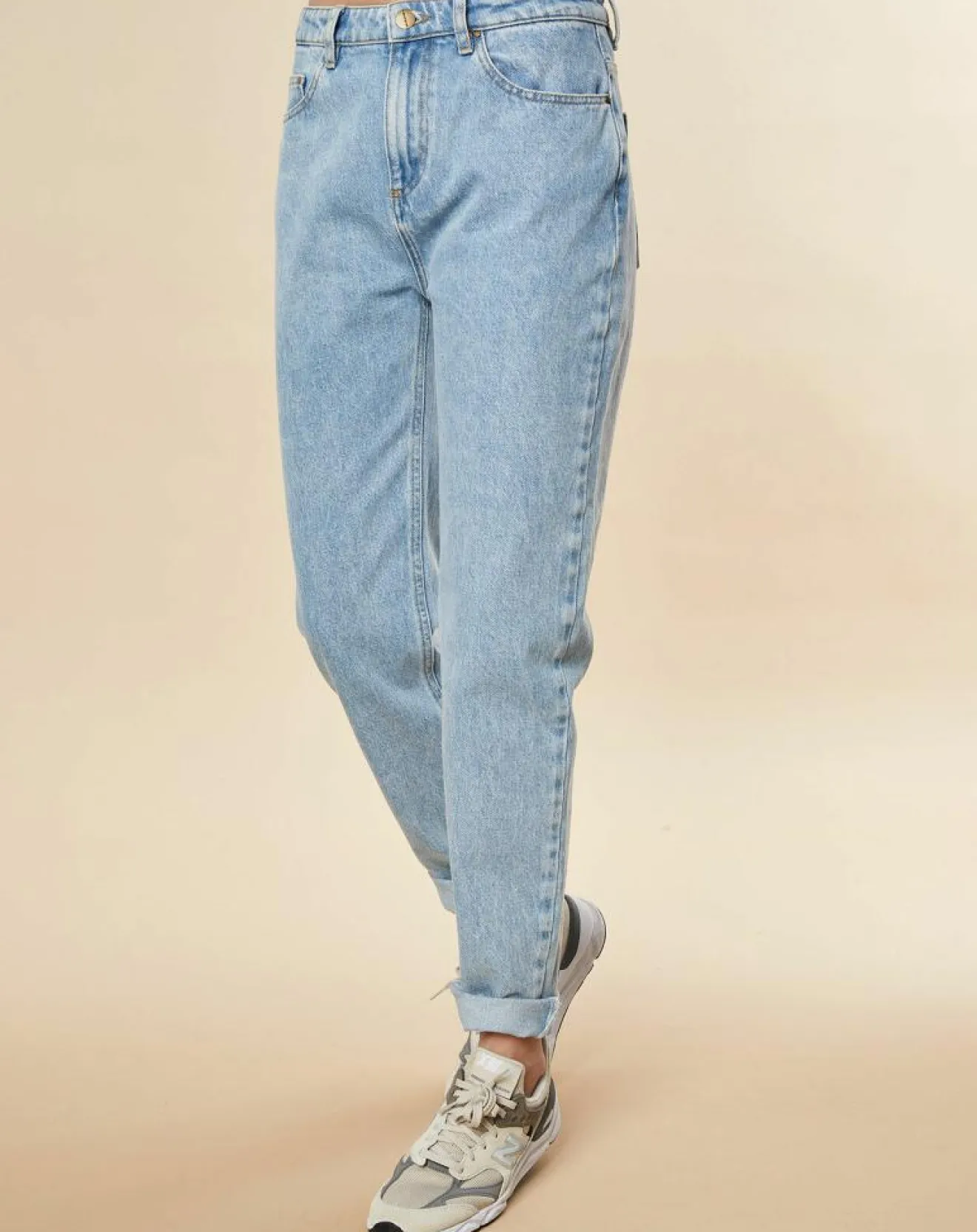 Femme Chloé Stora Jean droit en Toile de coton Remi bleu