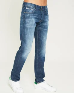 Outlet Replay Jean Droit Grover Green Is Better bleu