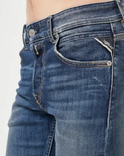 Sale Replay Jean Droit Grover 3J Med bleu