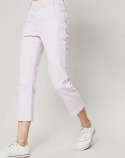 Femme J.Crew Jean Droit Leg Crop rose pâle