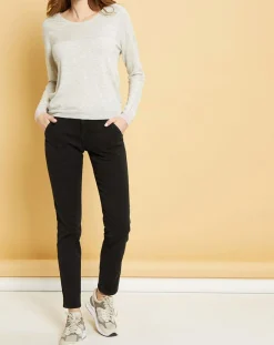 Femme Acquaverde Jean droit Natural Mels black stone