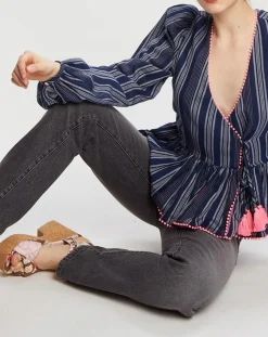 Clearance Manoush Jean Droit noir