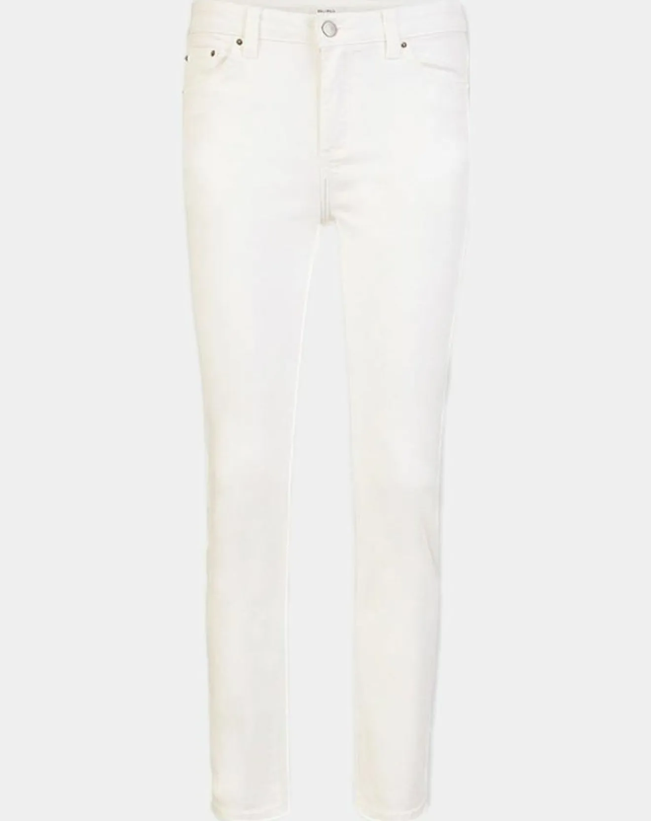 Femme Galeries Lafayette Jean en Coton Bio Lslim blanc