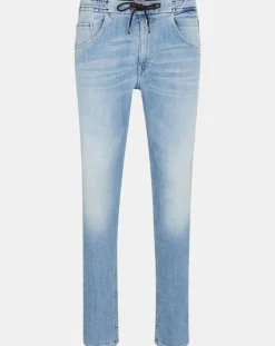 Homme Replay Jean en Coton Bio 573 Bio Milano bleu clair