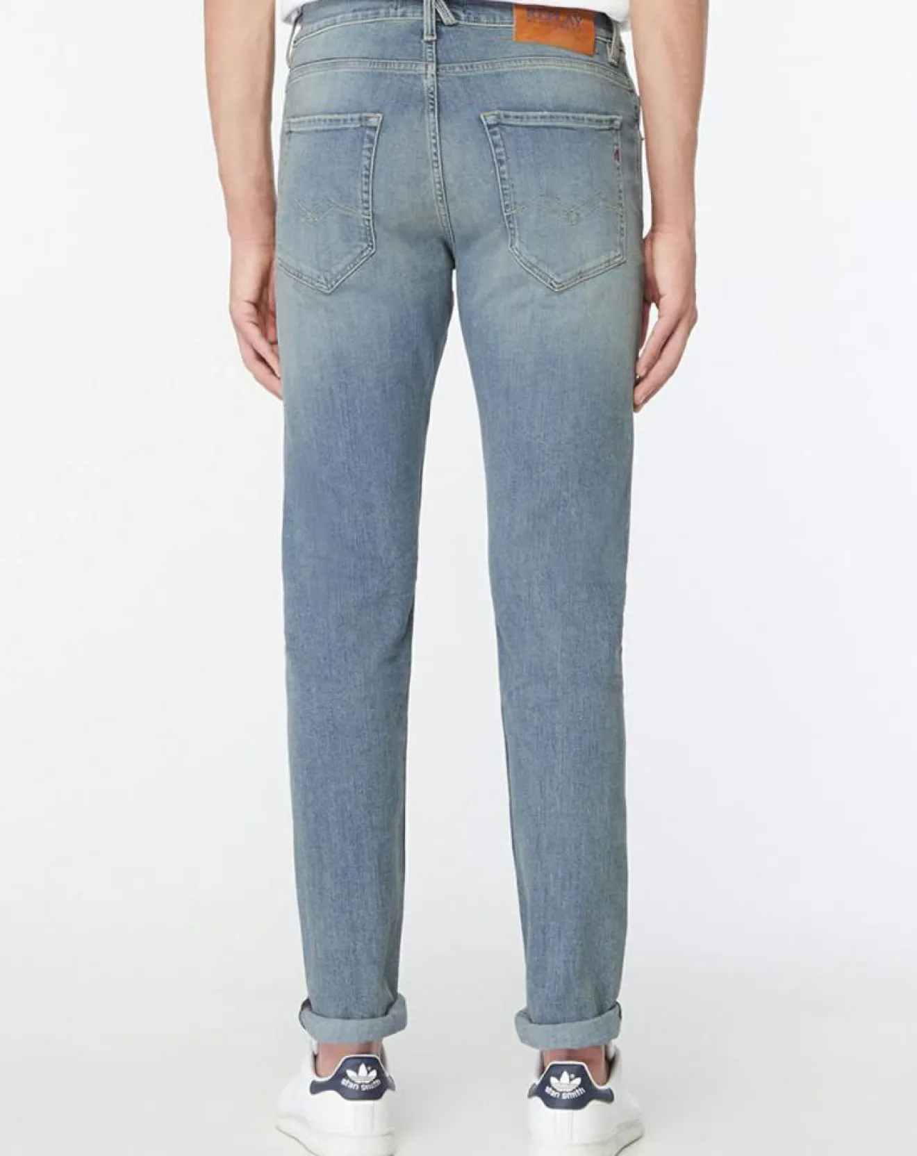 Homme Replay Jean en Coton Bio 573 bleu moyen