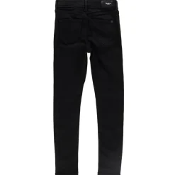 Enfant Pepe Jeans Jean en Toile de coton extensible Pixlette skinny fit taille haute noir