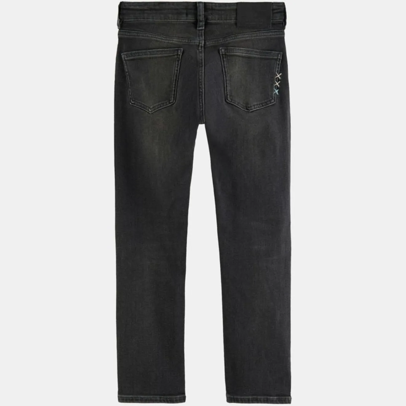 Enfant Scotch & Soda Jean en Toile de Coton mélangé Dean noir
