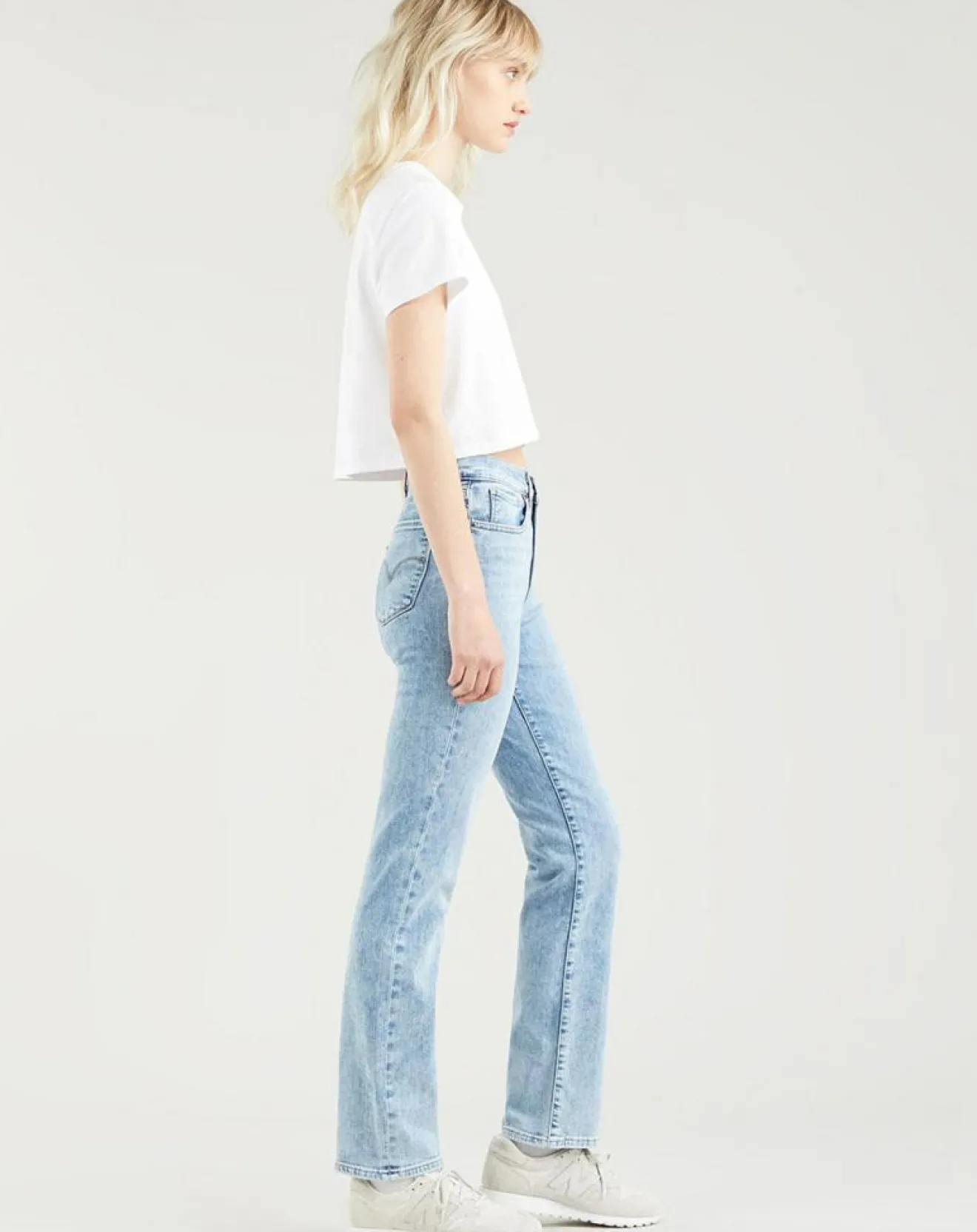Femme Levi's® Jean high rise straight 724 Spill T bleu clair