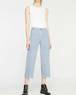 Femme Yerse Jean large Amy bleu clair