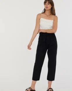 Femme Acquaverde Jean large James noir