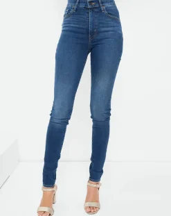 Femme Levi's® Jean Mile High Super Skinny bleu foncé