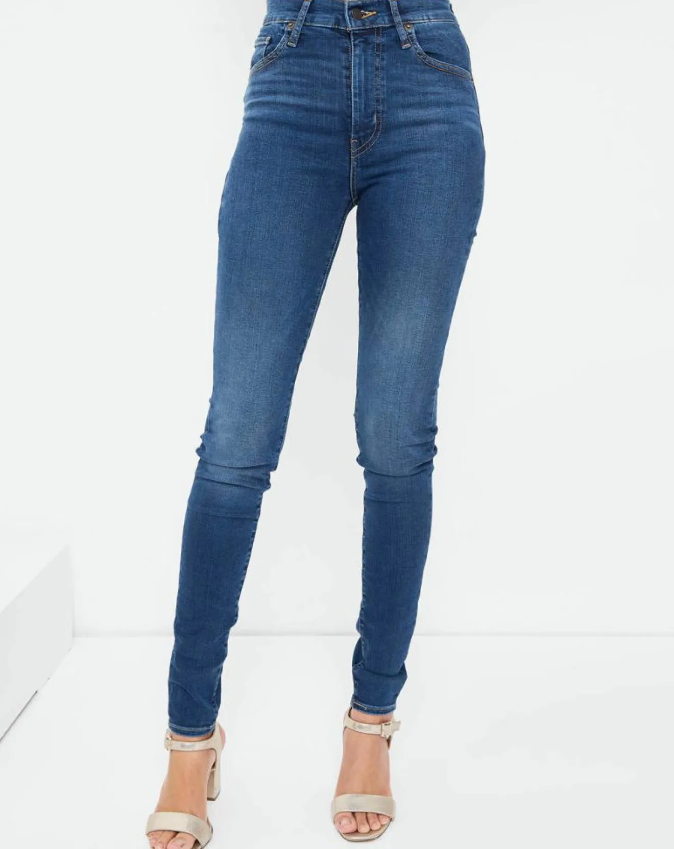 Femme Levi's® Jean Mile High Super Skinny bleu foncé