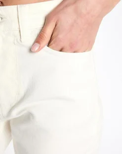 Femme Esprit Jean mom écru