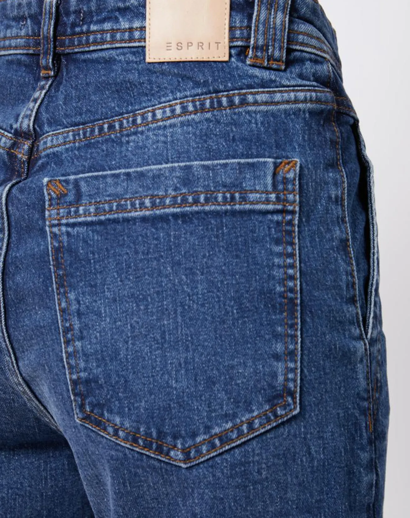 Femme Esprit Jean mom en Coton épais bleu moyen