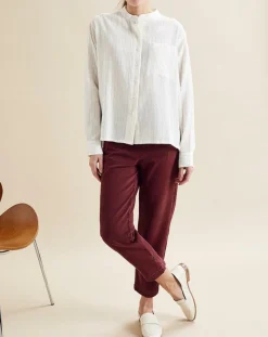 Femme Chloé Stora Jean Patt bordeaux