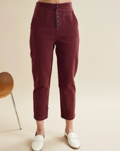 Femme Chloé Stora Jean Patt bordeaux