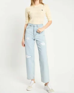 New Scotch & Soda Jean Regular Fit Abrasion bleu clair