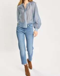 New Scotch & Soda Jean Regular Fit bleu délavé