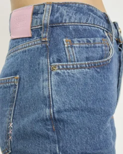 Sale Scotch & Soda Jean Regular Fit taille haute Sky bleu brut