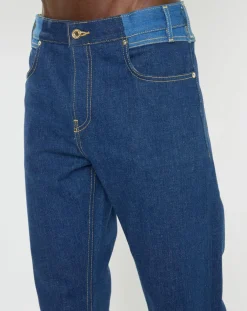Outlet Scotch & Soda Jean Regular Fit taille haute bleu