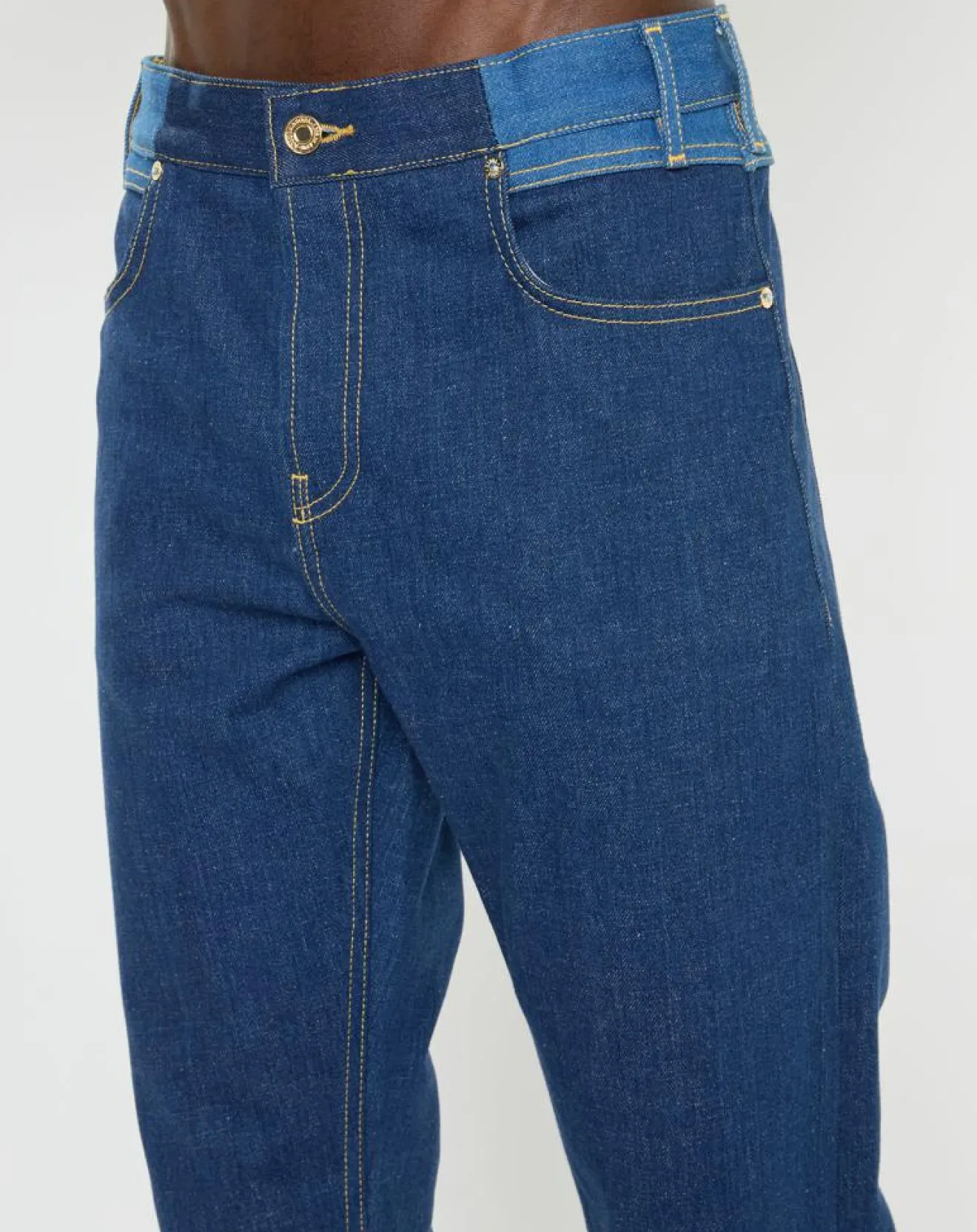 Outlet Scotch & Soda Jean Regular Fit taille haute bleu