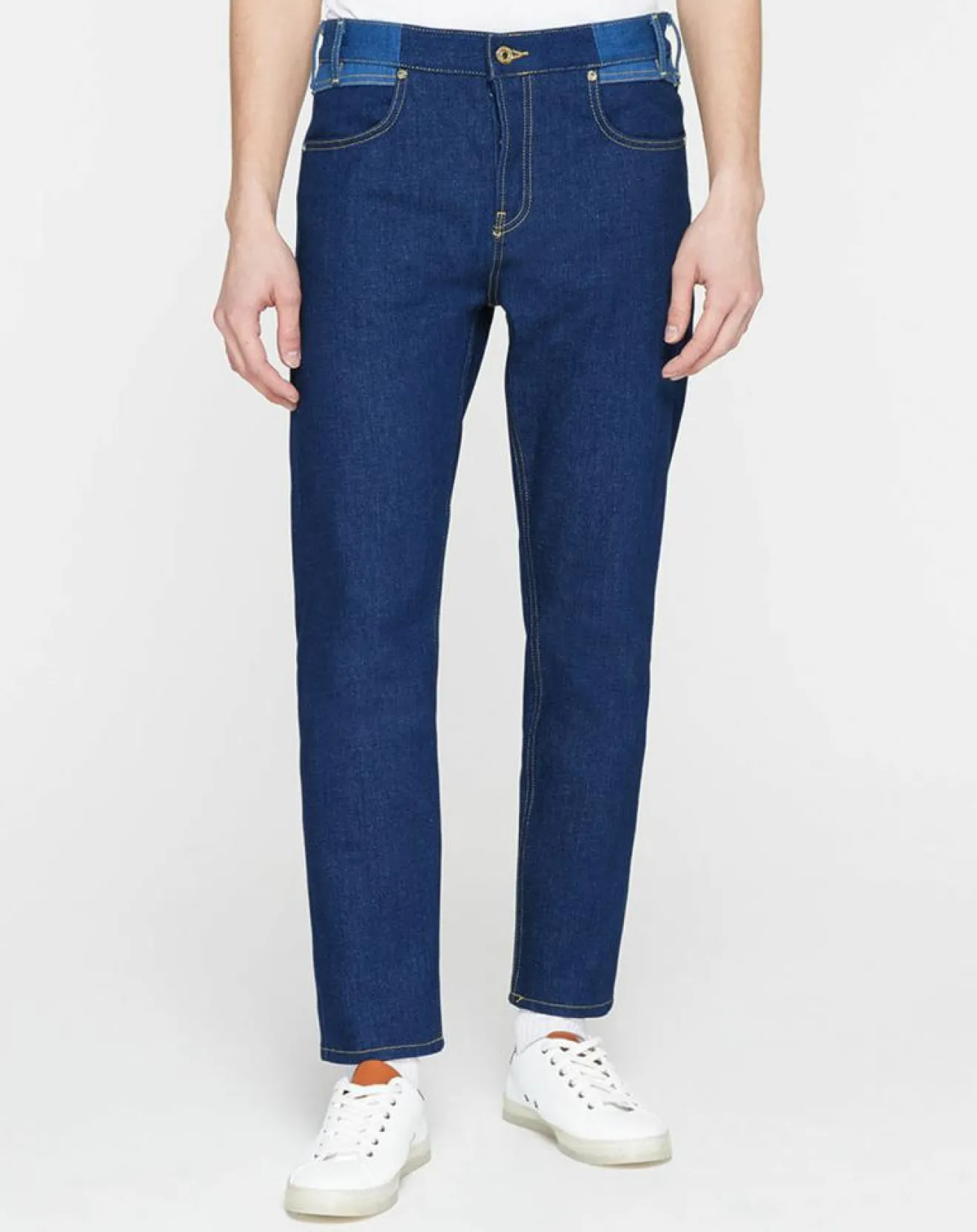 Outlet Scotch & Soda Jean Regular Fit taille haute bleu
