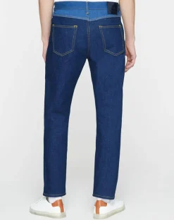 Outlet Scotch & Soda Jean Regular Fit taille haute bleu