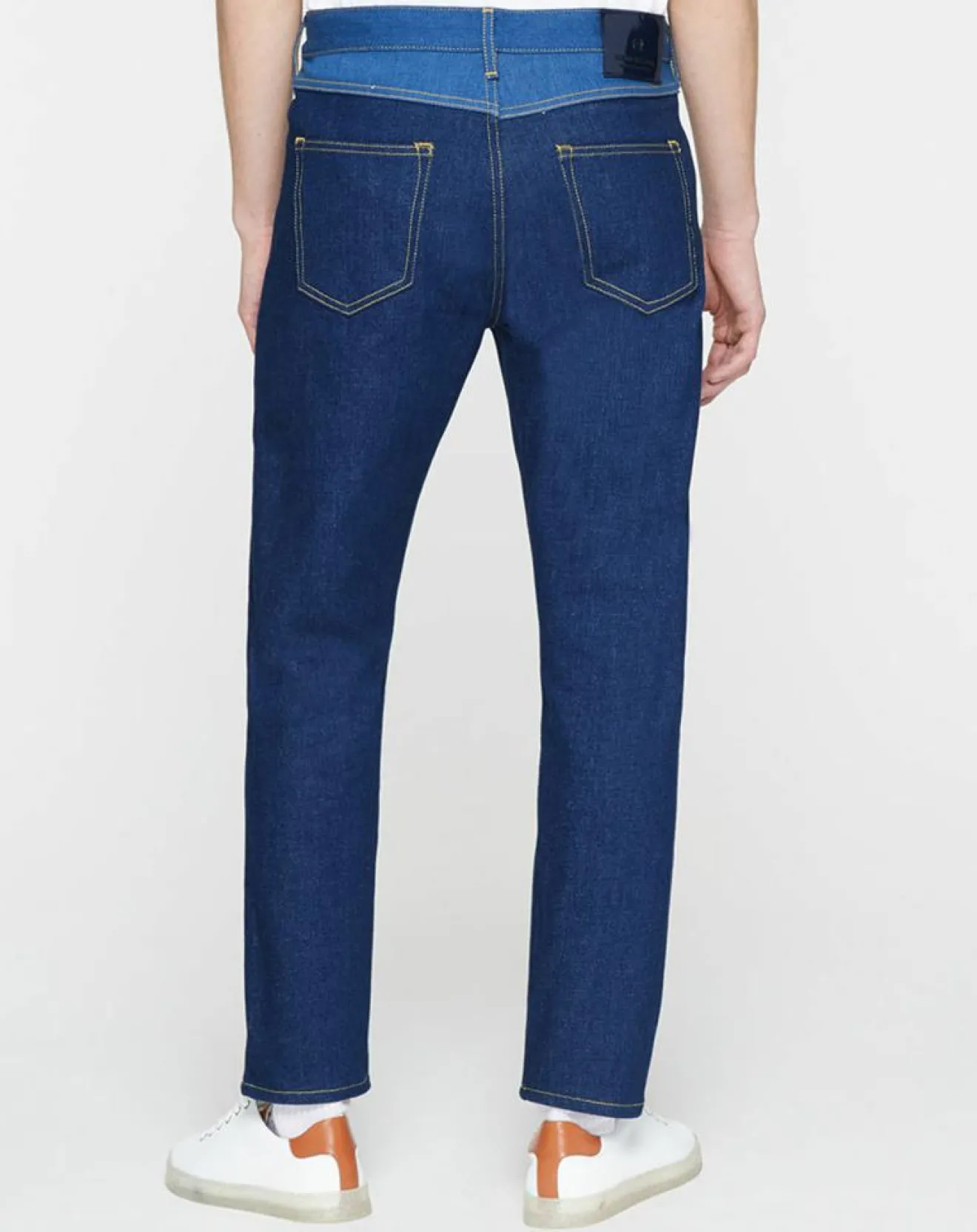 Outlet Scotch & Soda Jean Regular Fit taille haute bleu