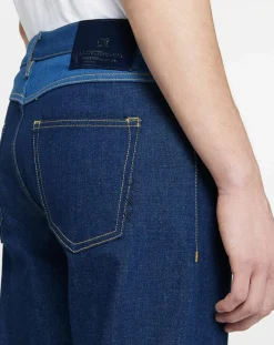 Outlet Scotch & Soda Jean Regular Fit taille haute bleu