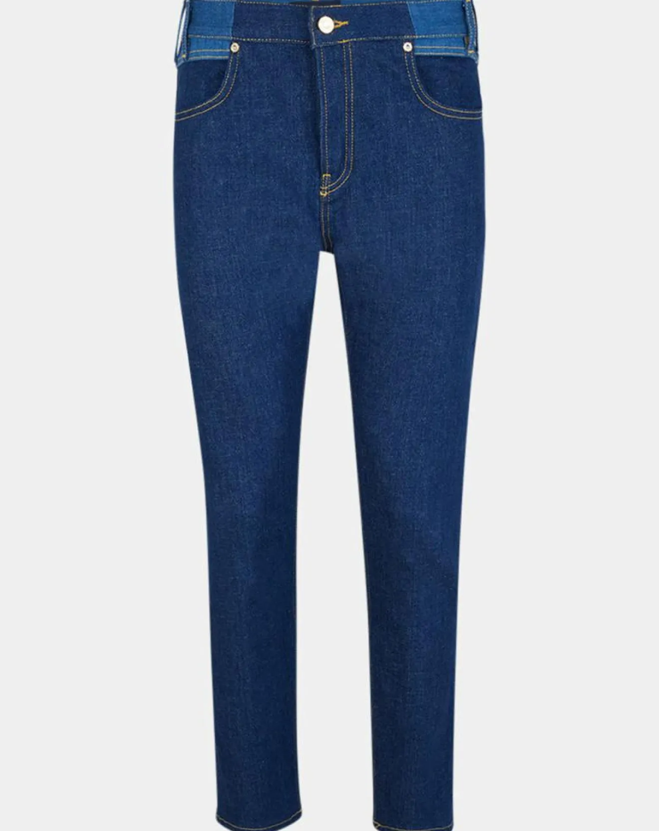 Outlet Scotch & Soda Jean Regular Fit taille haute bleu