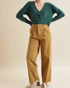 Femme Chloé Stora Jean Russel bronze olive