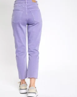 Femme Esprit Jean 90's bord franc violet