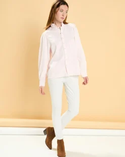 Femme Acquaverde Jean Shino blanc