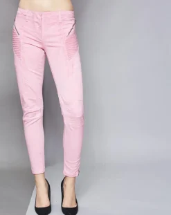 Femme Pierre Balmain Jean Skinny délavé rose