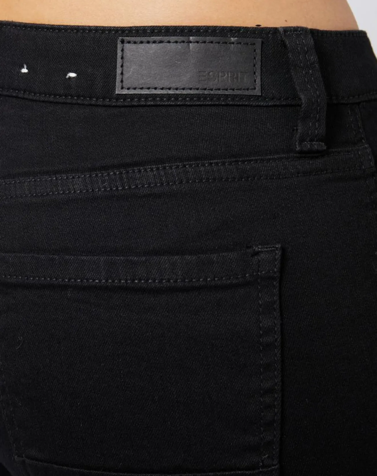 Outlet Esprit Jean Skinny en coton mélangé à teneur en stretch confortable noir