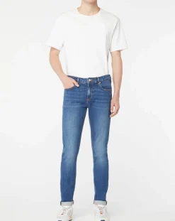 Sale Scotch & Soda Jean Skinny Fit en Coton Bio mélangé bleu