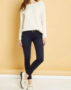 Femme Acquaverde Jean skinny Natural Blake marine foncé