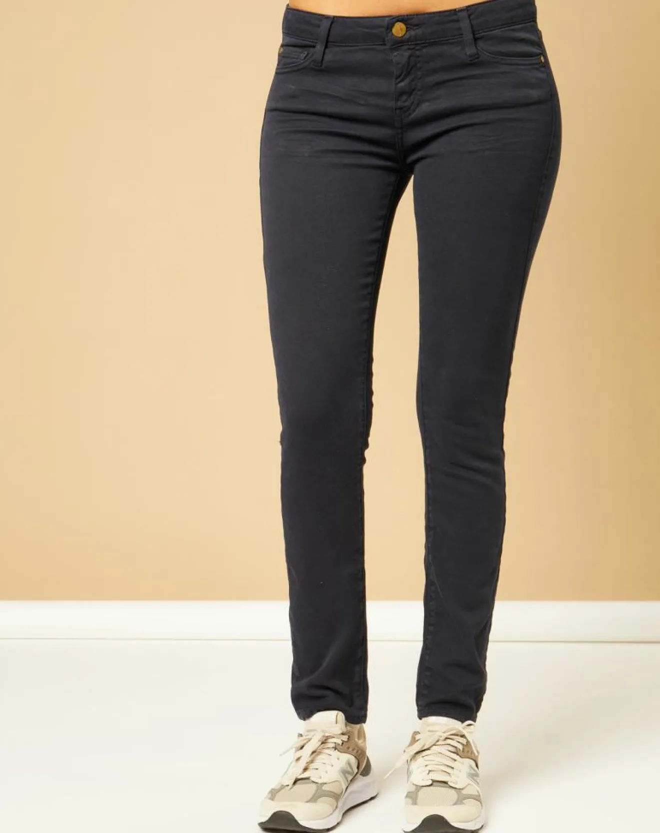 Acquaverde Jean slim 7/8 Scarlett bleu marine